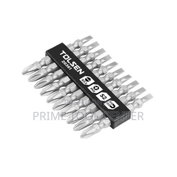 TOLSEN 10PCS DOUBLE END SCREWDRIVER BIT SET - thumbnail 2