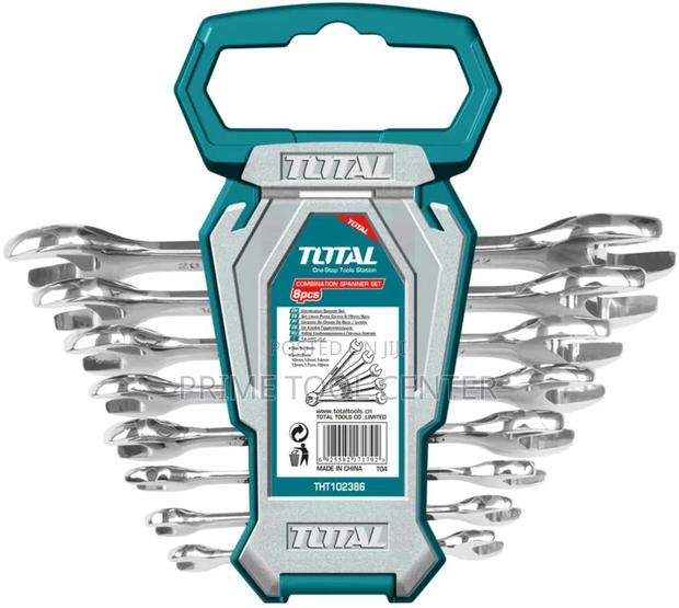 TOTAL 8pcs double open end spanner set