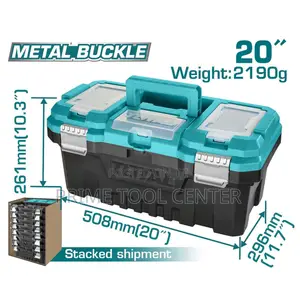 TOTAL 20″ Plastic tool box