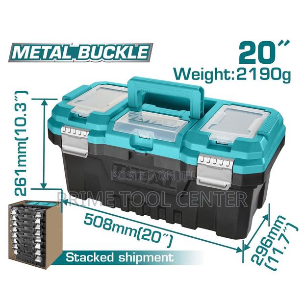 TOTAL 20″ Plastic tool box