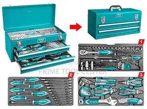 TOTAL 97 Pcs Tool Chest Set