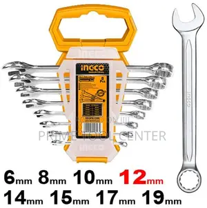 INGCO “8pcs combination spanner set Size:6-19mm