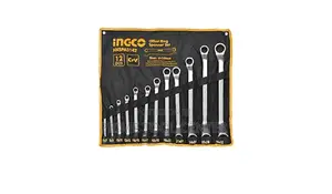 INGCO 12pcs offset ring spanner set Size:6-32mm