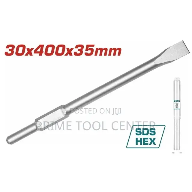 TOTAL Hex chisel 30 X410X 35mm,flat
