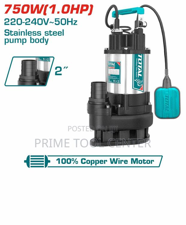 TOTAL Sewage submersible pump 750W(1.0HP)