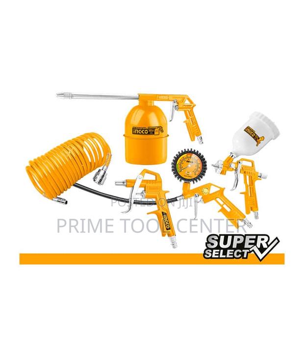 INGCO 5 Pcs air tools set - main view