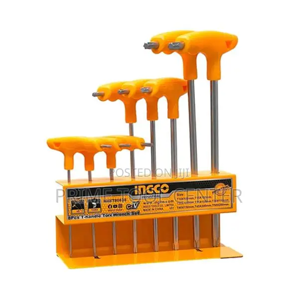 INGCO 8 Pcs T-handle torx wrench set