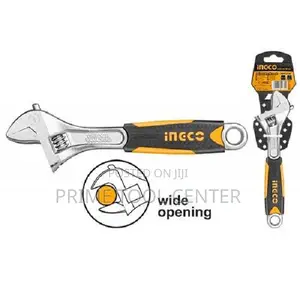 INGCO Adjustable wrench Length:200mm(8″),CrV