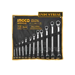 INGCO 12pc offset ring spanner set Size:6-32
