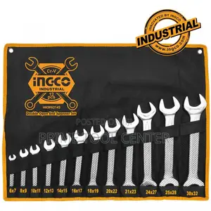 INGCO 12pcs double open end spanner set Size:6-32mm