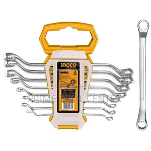INGCO 8pcs offset ring spanner set Size:6-22
