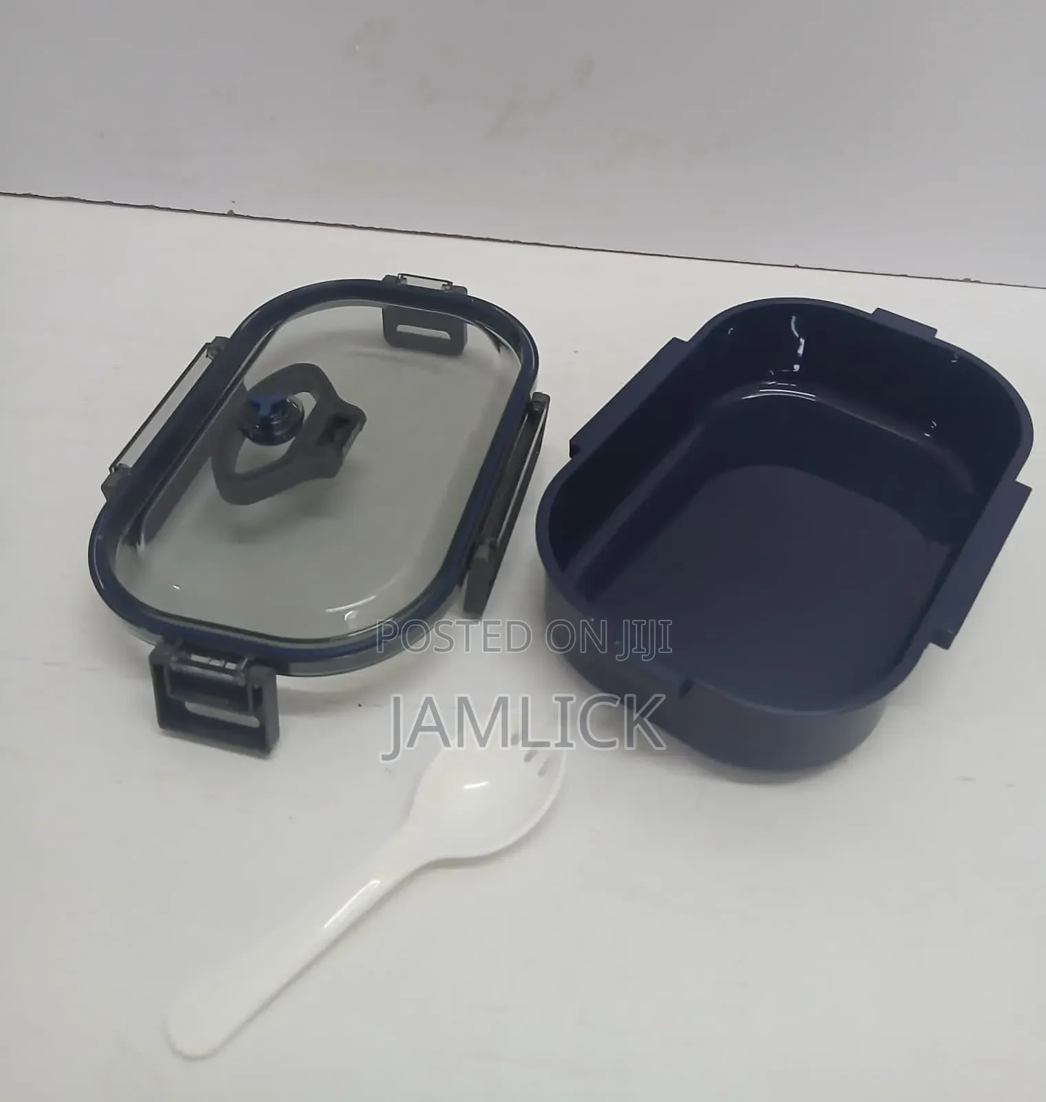 Microwaveable Snack Box With Spoon – 1000ML - Hk