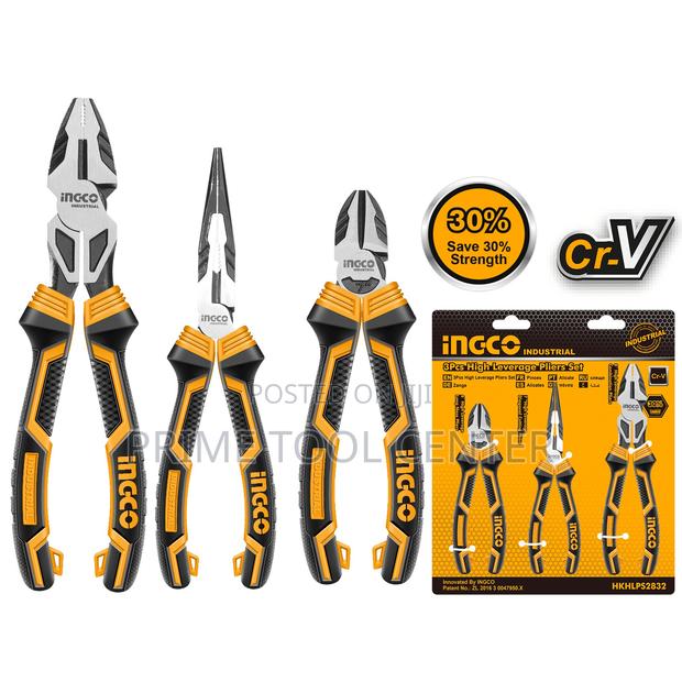 INGCO 3 Pcs high leverage pliers set - thumbnail 2