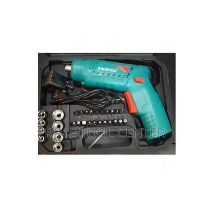 MEAKIDA CORDLESS DRILL WITH Screwdriver Set And Blow Box