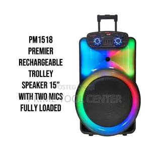 PREMIER RECHARGEABLE TROLLEY SPEAKER 15″