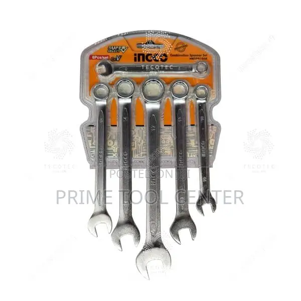 INGCO 6 Pcs combination spanner set Size:8-17mm