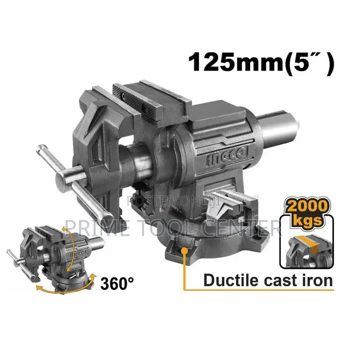 INGCO Multi-purpose bench vice Size：5″