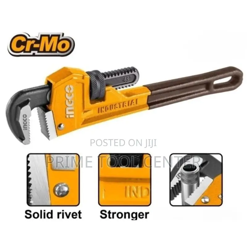 INGCO Pipe wrench “Size:8″”(200mm)