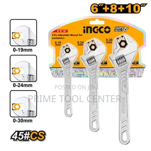 INGCO 3 Pcs Adjustable wrench set