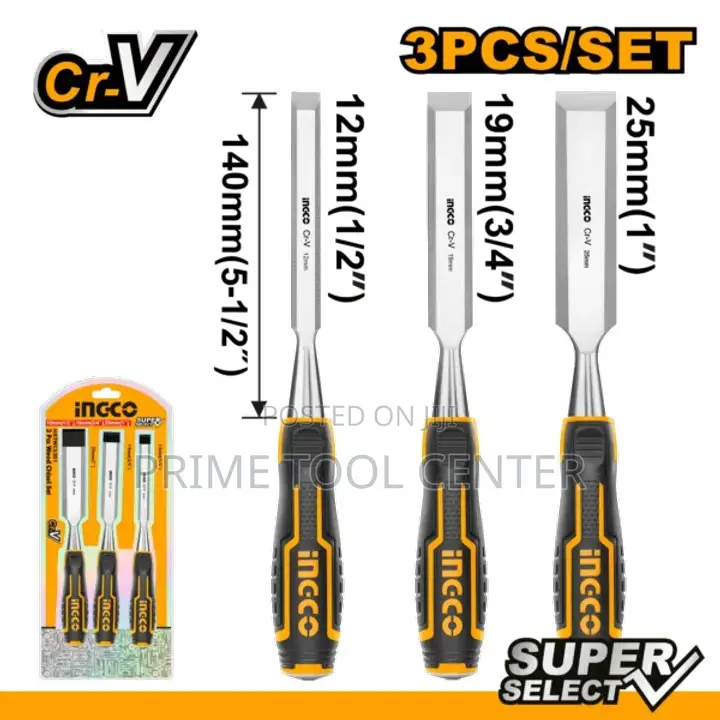 INGCO 3 Pcs wood chisel set