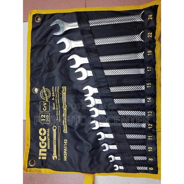 INGCO 12pcs combination spanner set Size:6-24mm - thumbnail 2