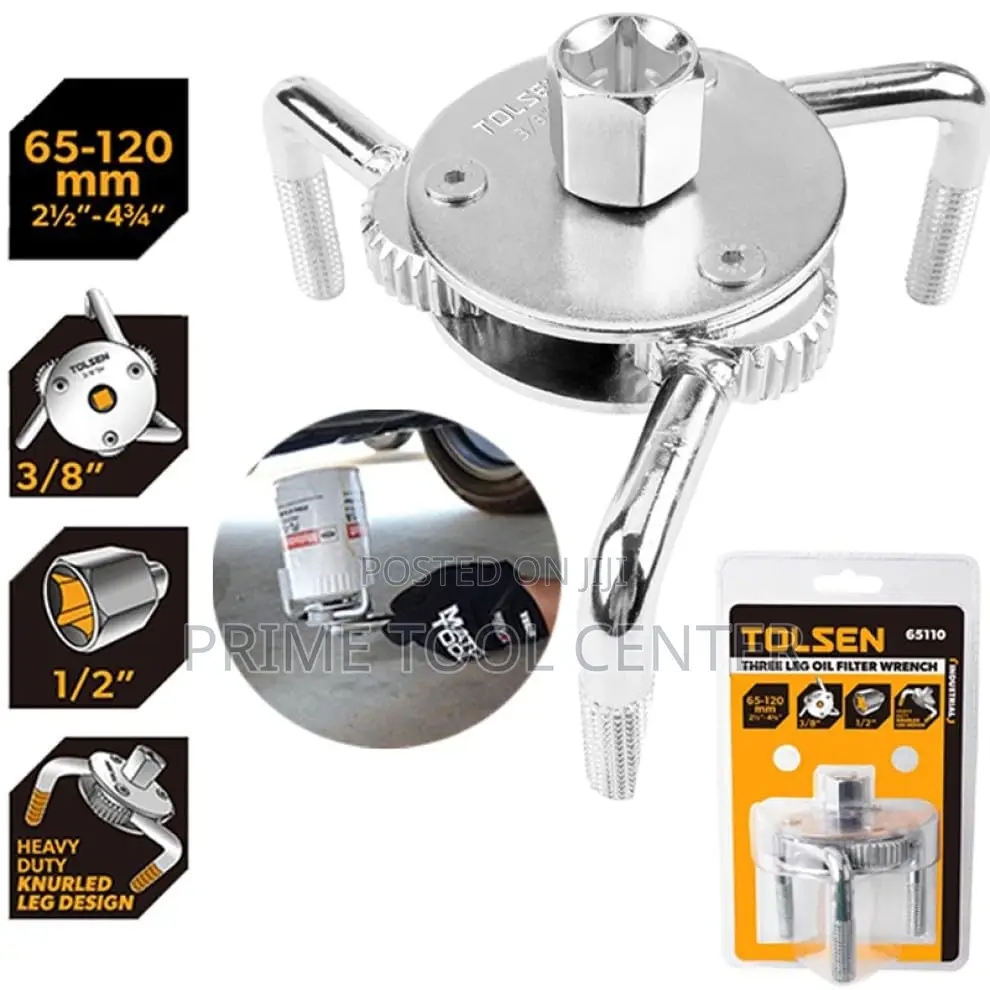 TOLSEN INDUSTRIAL 3 LEG OIL FILTER WRENCH