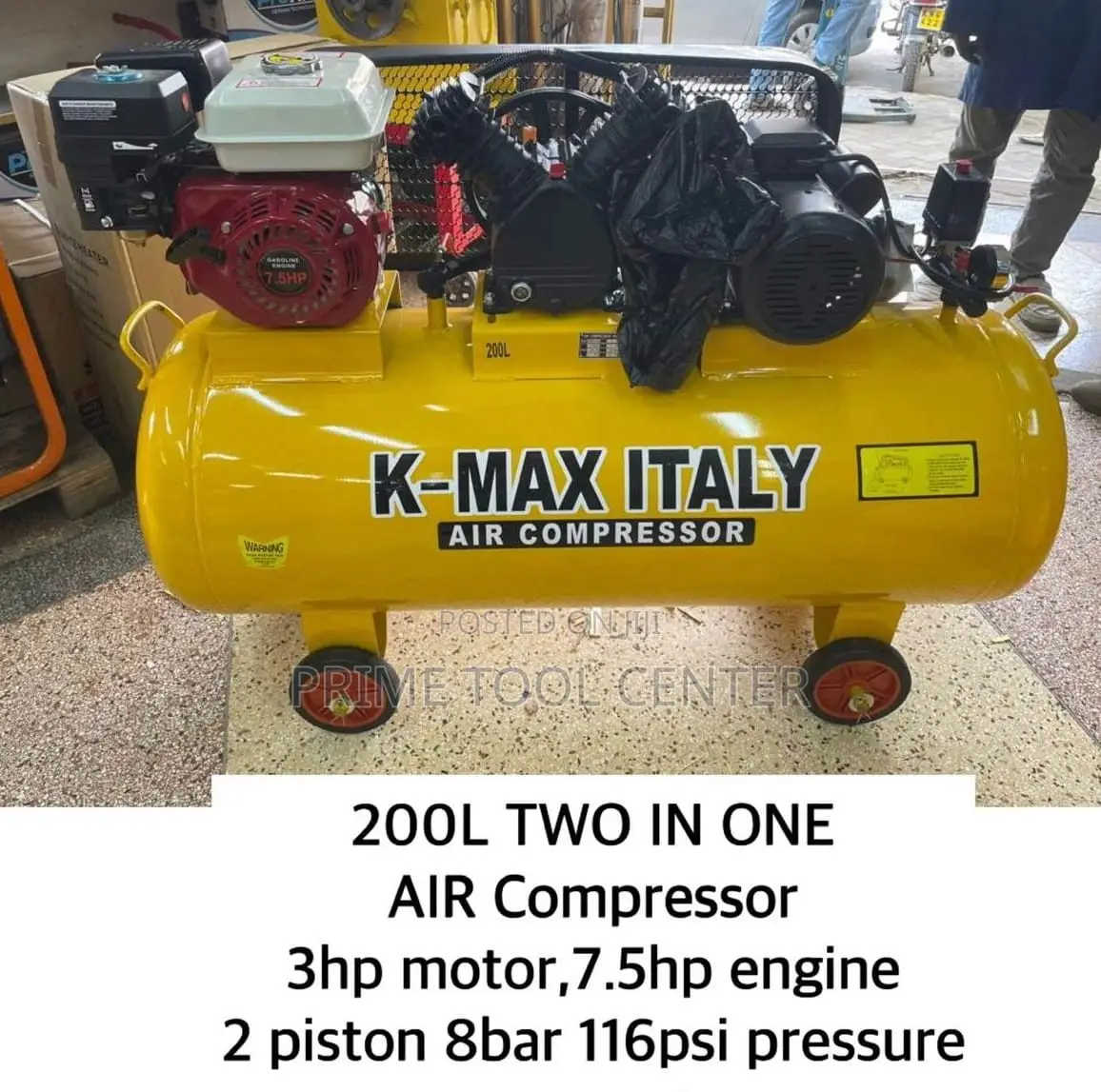 K-MAX 2IN1 200L AIR COMPRESSOR