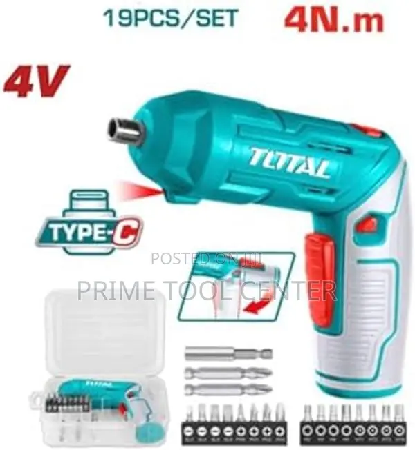 TOTAL Lithium-Ion cordless screwdriver 4V