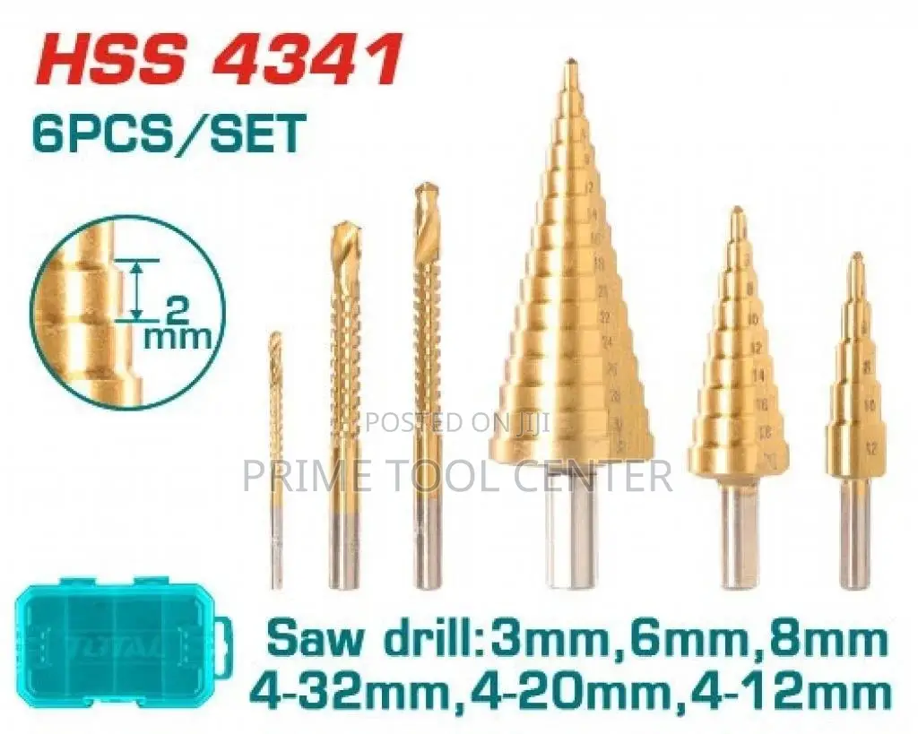 Total Step drill bit set