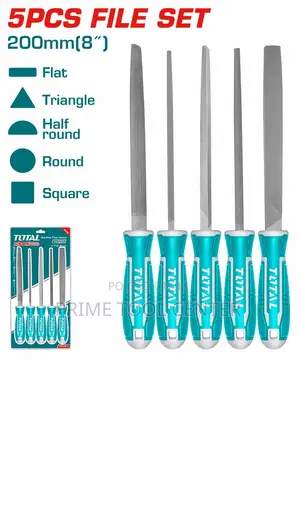 Total 5 Pcs steel file set/8”