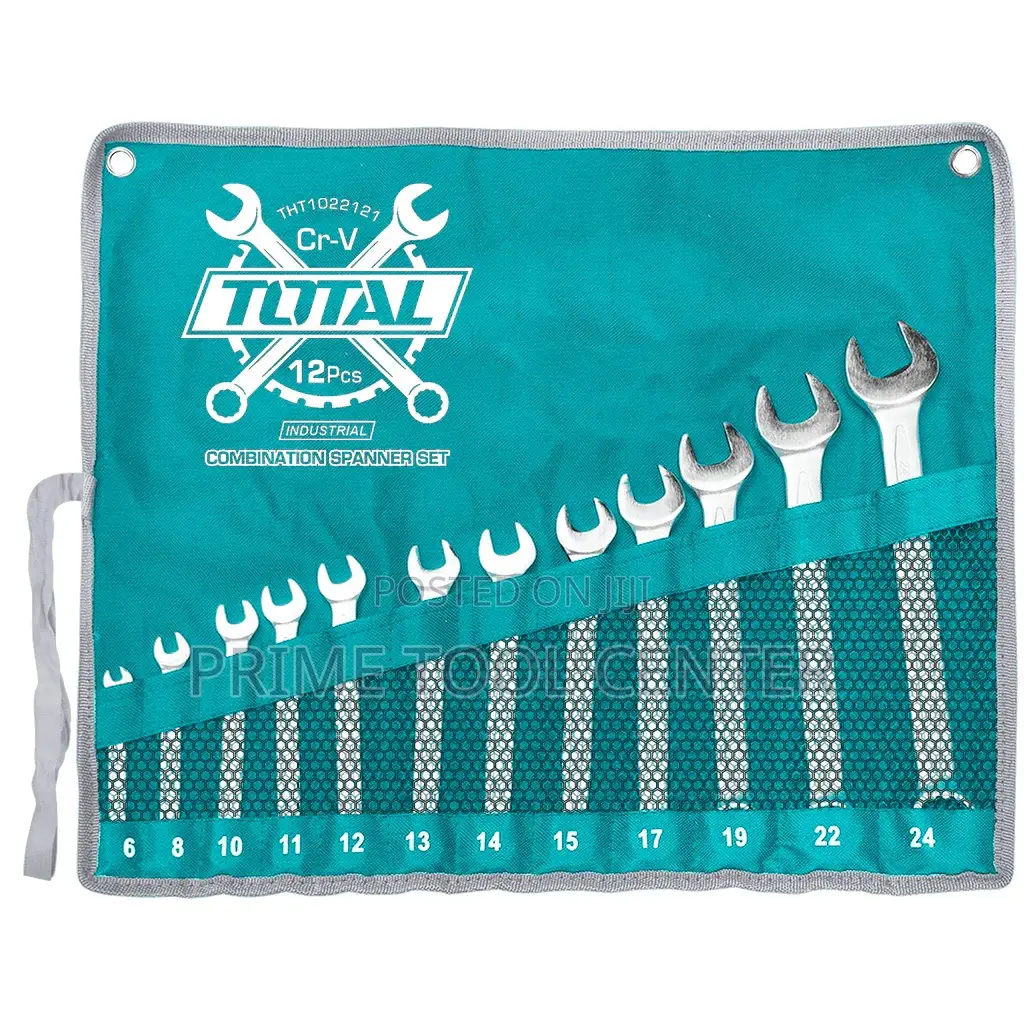 Total 12 Pcs combination spanner set