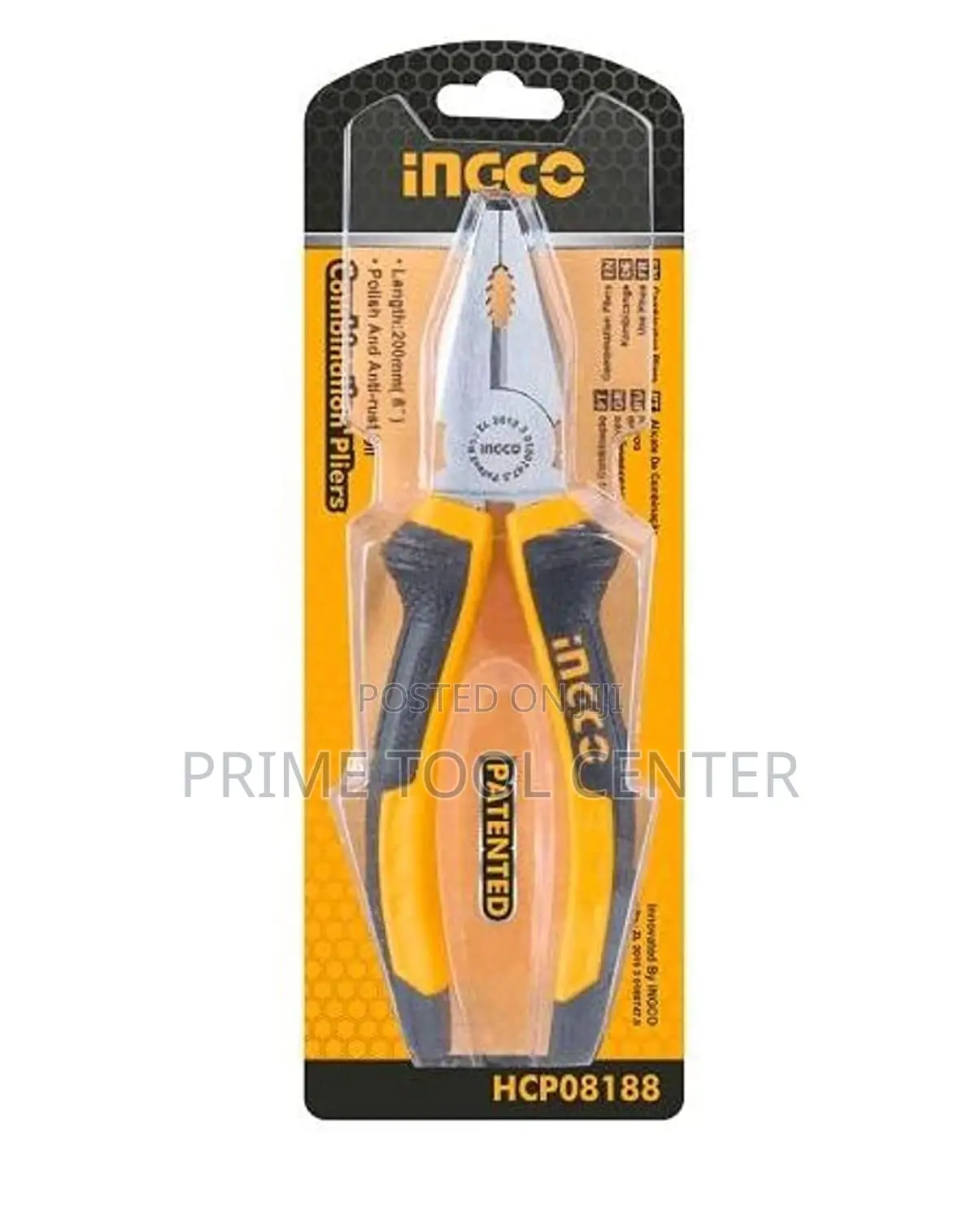 INGCO Combination pliers Size:8″/200mm