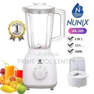 Nunix AK-200 – 2 In 1 Blender With Grinding Machine -1.5L – 350W