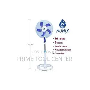 Nunix 16″ Blade 3 speeds free Standing fan