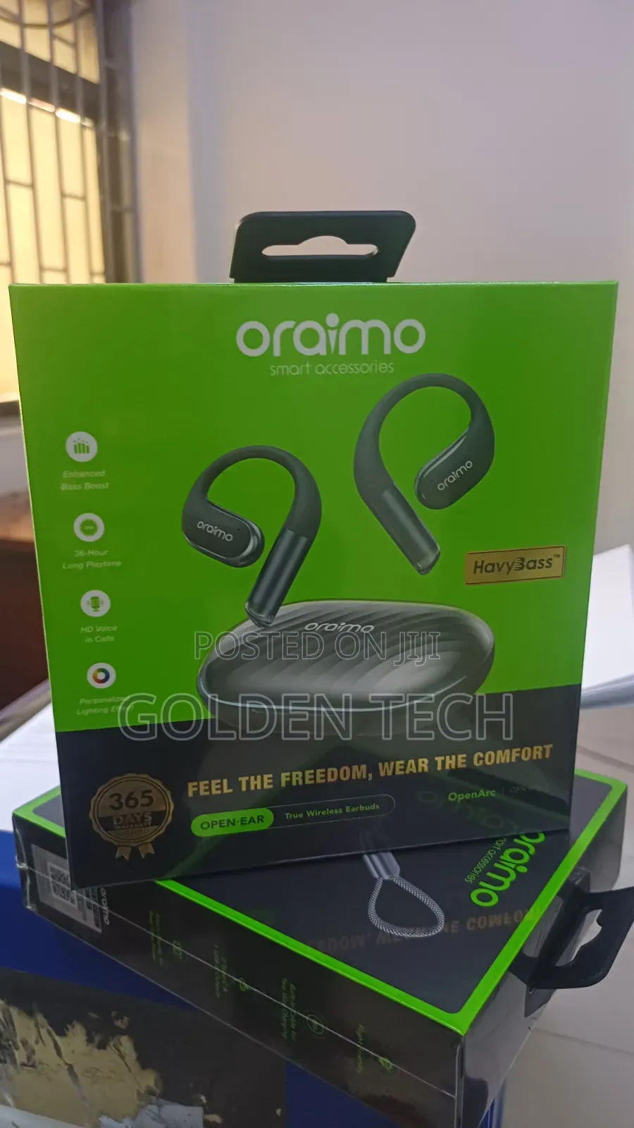 Oraimo OpenArc Open-Ear Wireless Earphones 36hrs Playtime