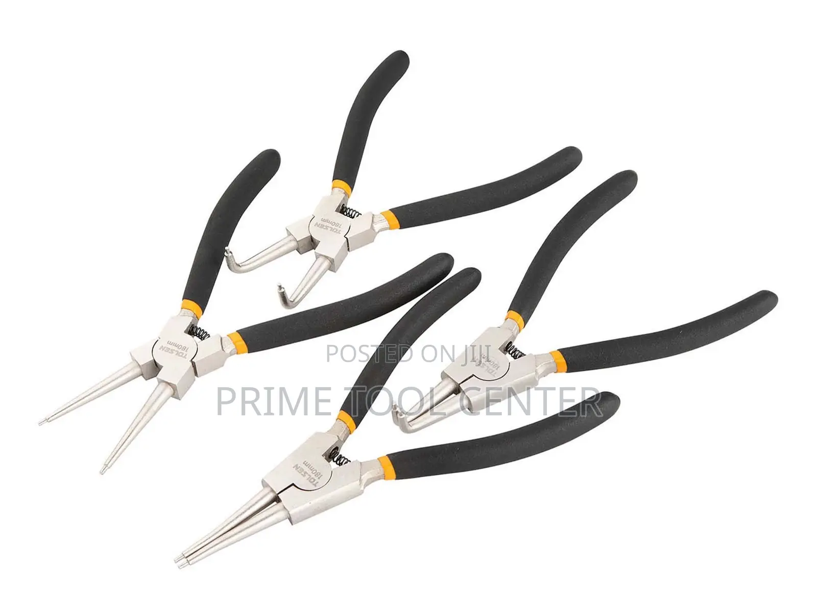 TOLSEN 4PCS CIRCLIP PLIER SET 180MM, 7″