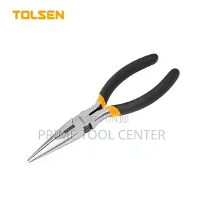 TOLSEN LONG NOSE PLIERS 200MM, 8″