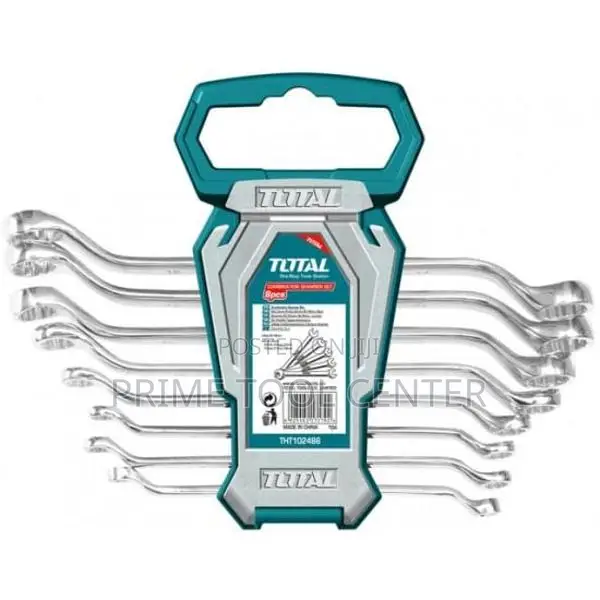 TOTAL 8pcs offset ring spanner set Size:6-22