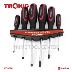 Screwdriver Set 6Pcs Total – 3pcs Slotted & 3pcs Philips