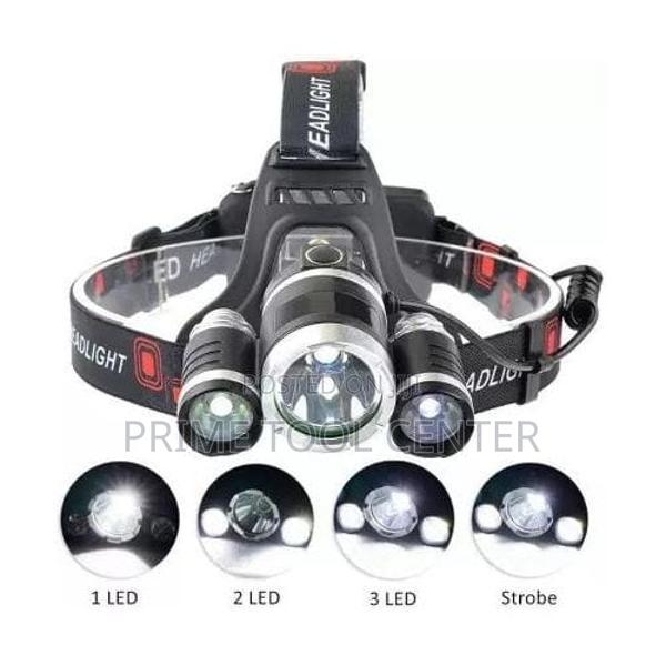 Rechargeable Headlamp With Rear Light 5000 Lumen Waterproof