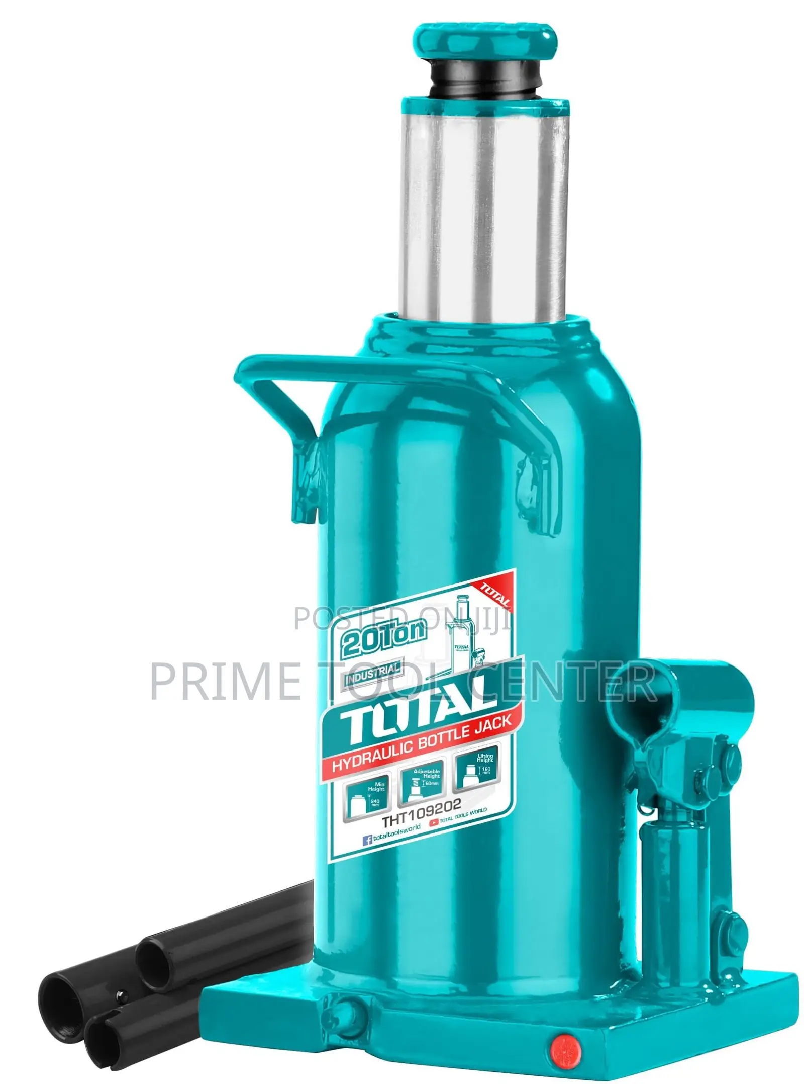 TOTAL Hydraulic bottle jack 20Ton