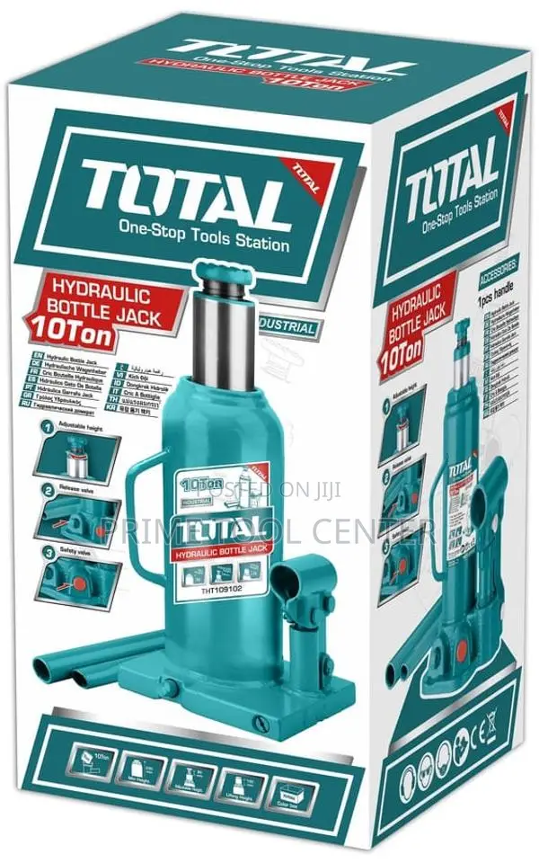TOTAL Hydraulic bottle jack 10Ton