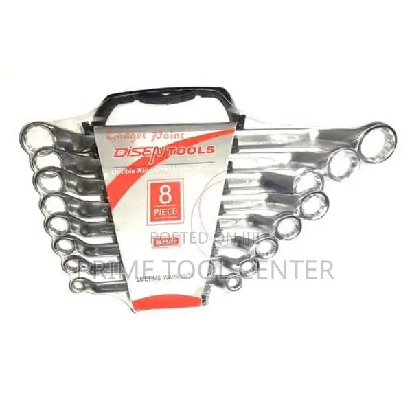 8Pc Double Ring Spanner/Wrench Set