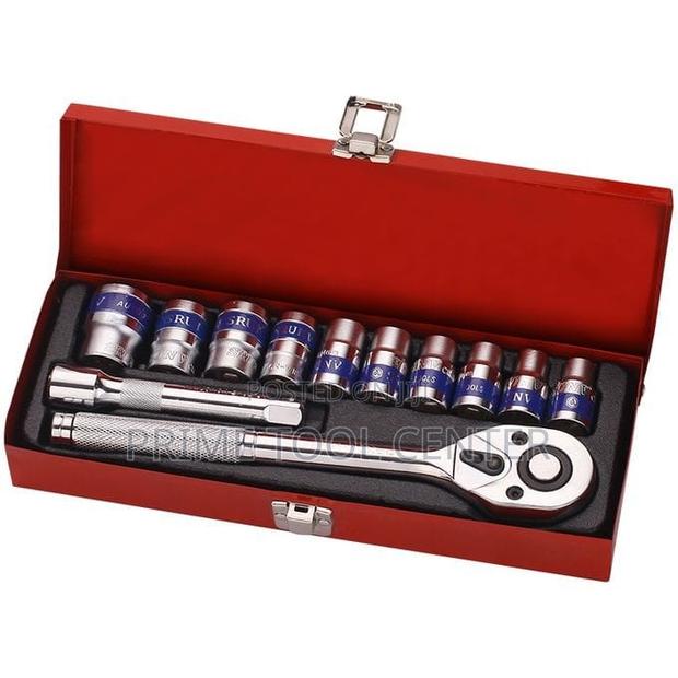 Mlg 12Pcs Ratchet Socket Spanner Set
