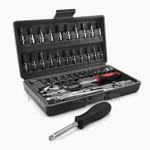 46 Pcs 1/4” Drive Socket Wrench Set