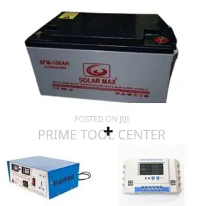 Solarmax 100 AH BATTERY+INVERTER+CONTROLLER