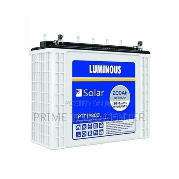Luminous 200AH Heavy Duty TUBULAR SOLAR BATTERY 12v