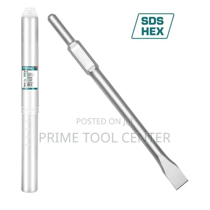 TOTAL Hex chisel 30 X410X 35mm,flat