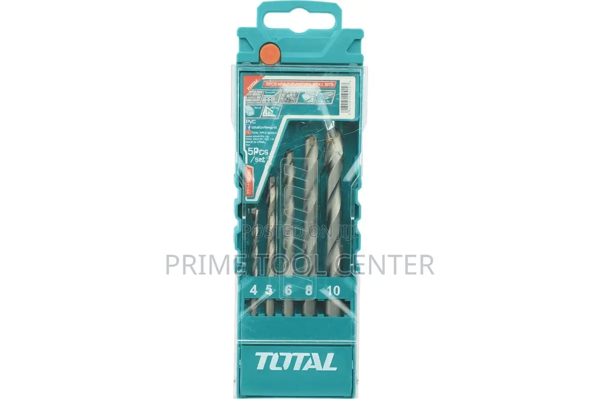 TOTAL 5PCS multi-function drill bits