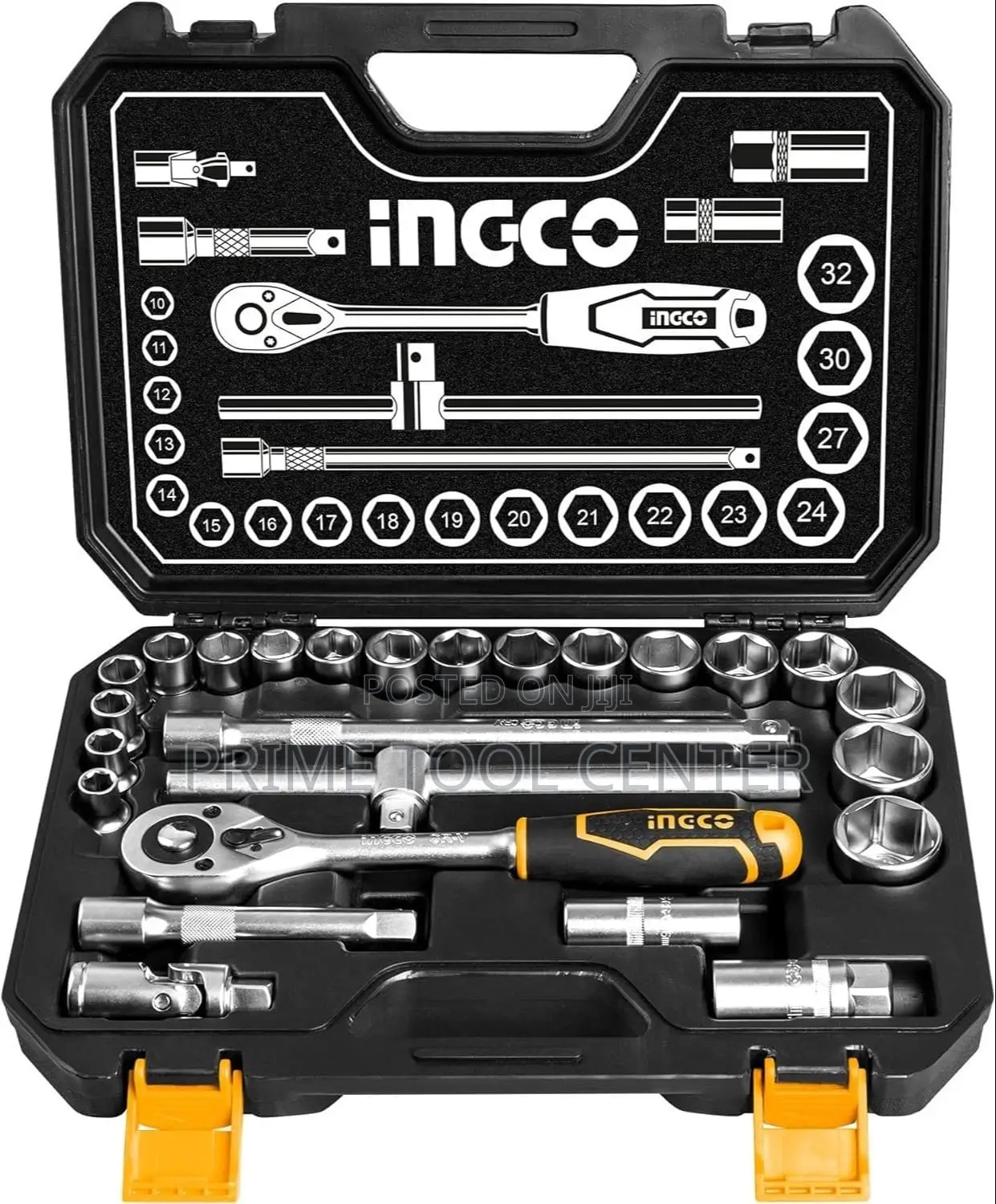 INGCO 25 Pcs 1/2″ socket set